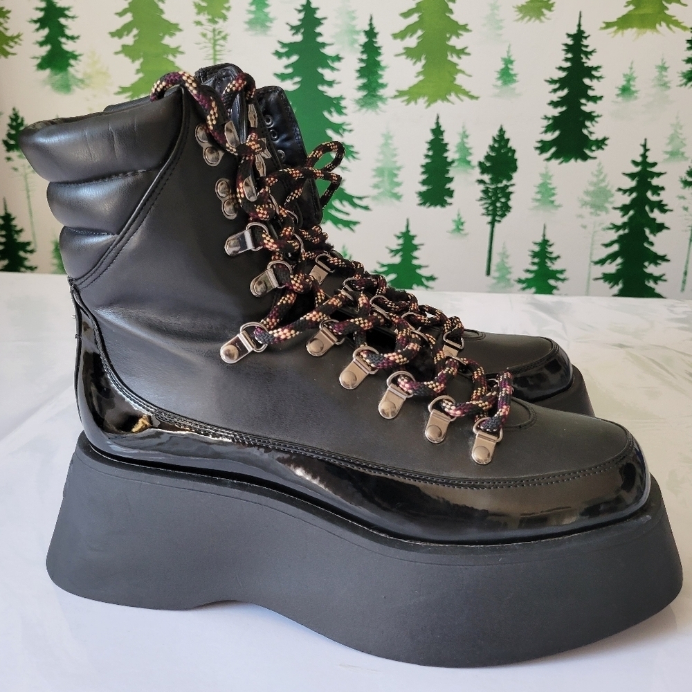New Circus NY By Sam Edelman Black Platform Gail Boots. - Picture 6 of 8
